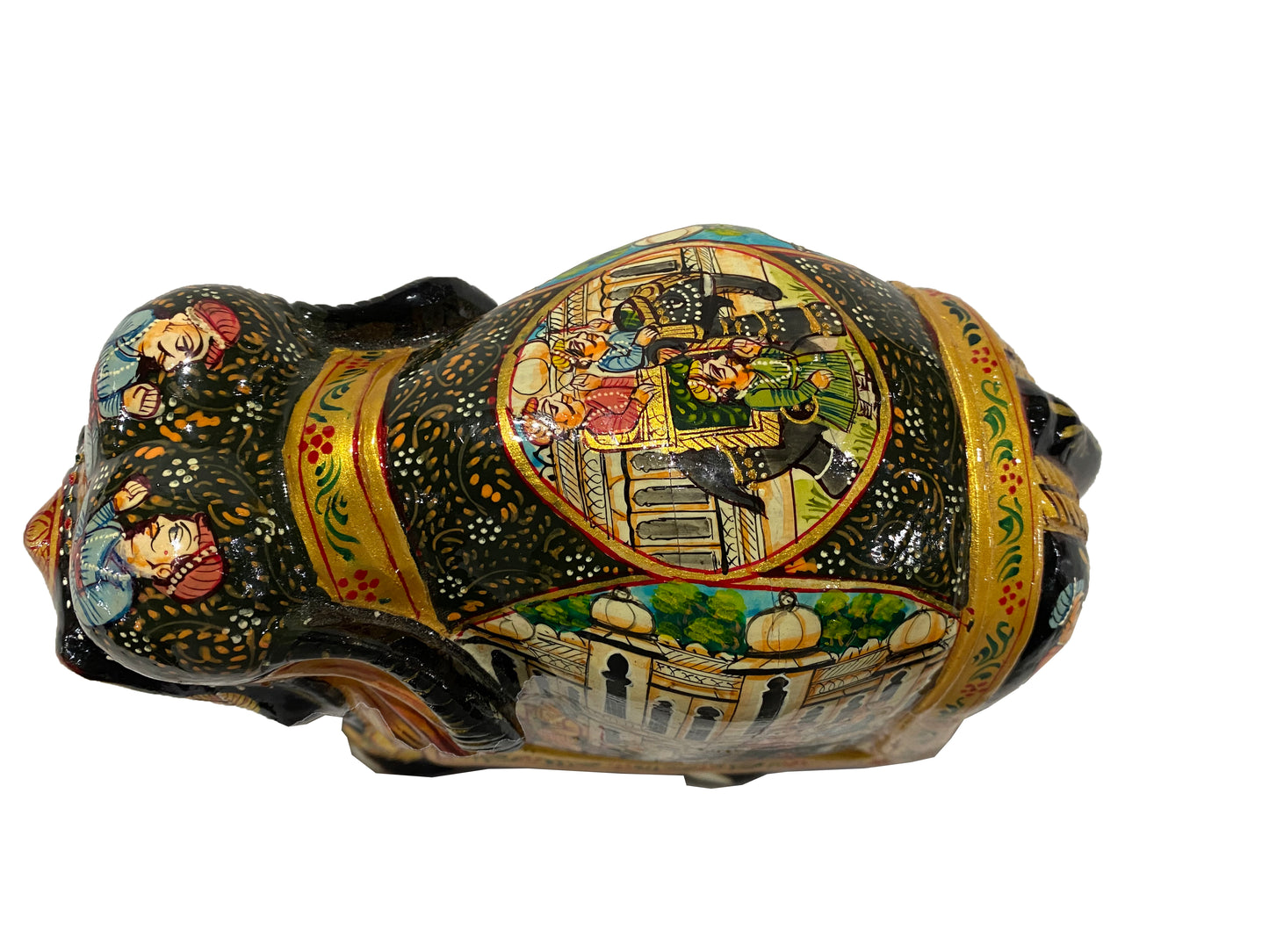 Miniature Painting Wooden Elephant