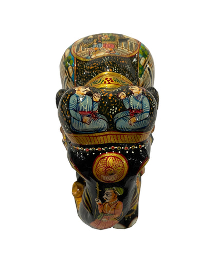 Miniature Painting Wooden Elephant