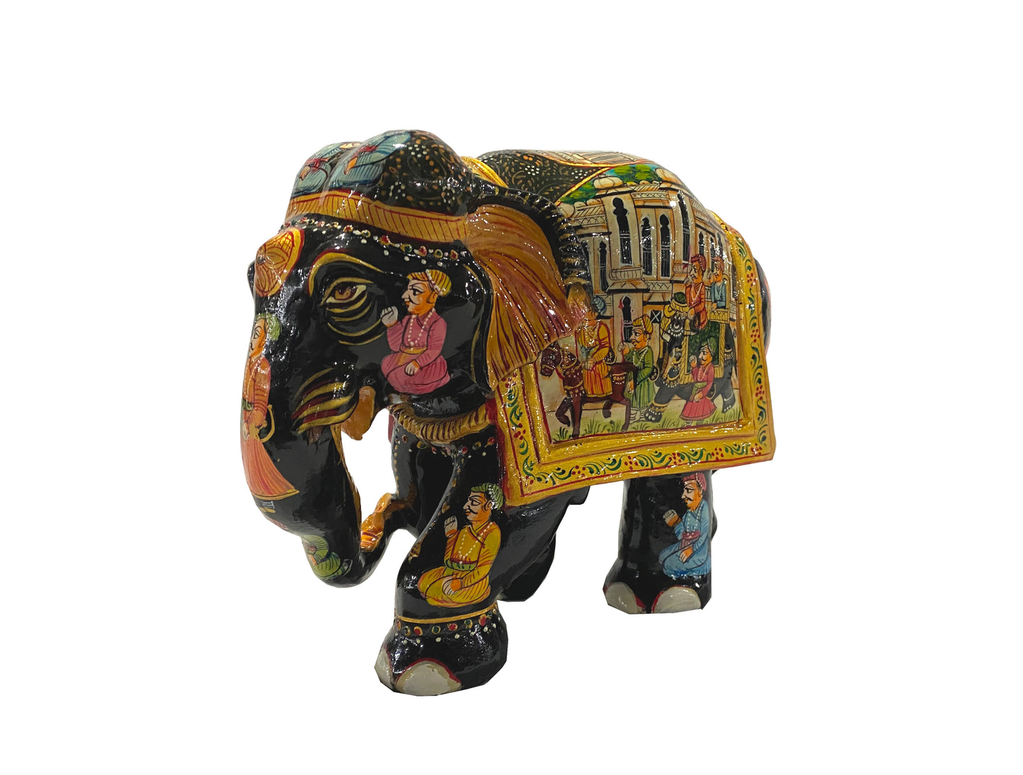 Miniature Painting Wooden Elephant