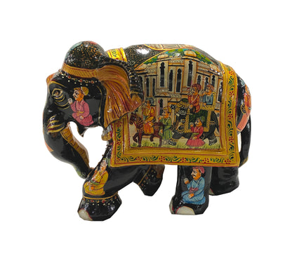 Miniature Painting Wooden Elephant