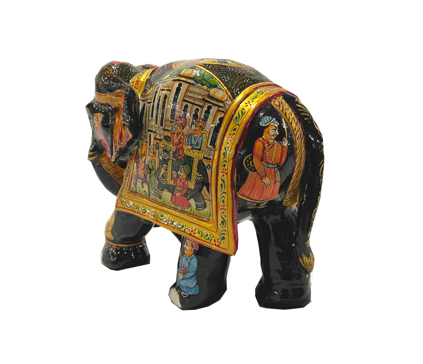 Miniature Painting Wooden Elephant