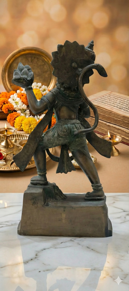 Pawan Putra Hanuman with Sanjeevani Buti Mountain – Decorative Showpiece for Living Room