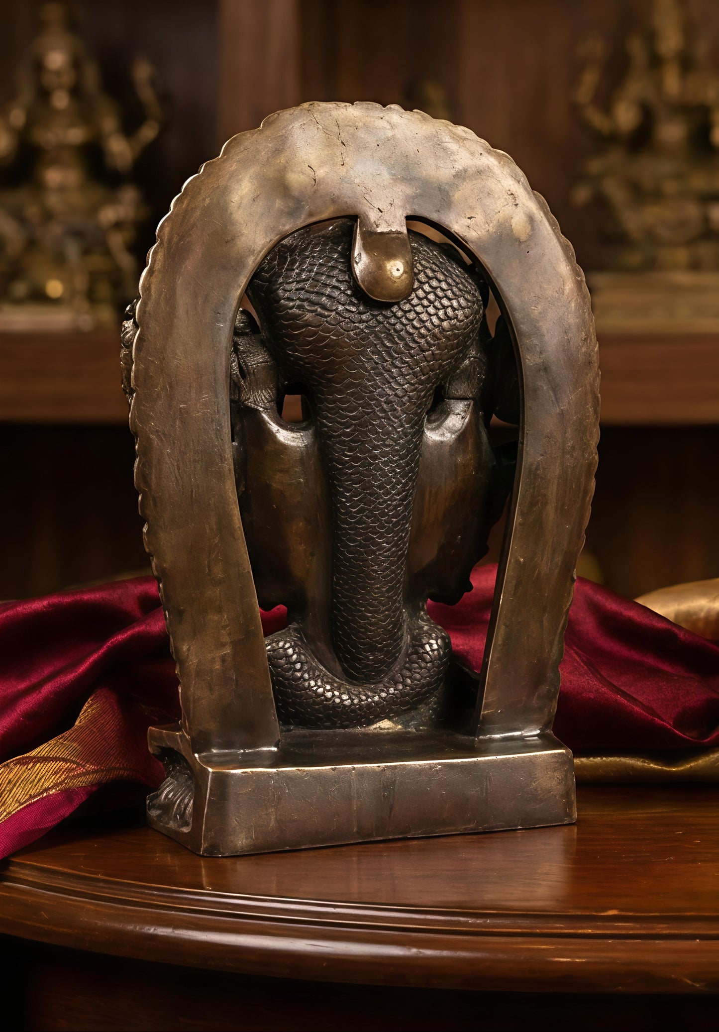 Premium Brass Narayana Vishvarupa Statue | Multiface Divine Murti for Positive Energy & Vastu